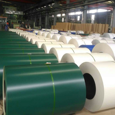 Dx52d verfte de Kleur de het Gegalvaniseerde van het het Dakwerkblad van Ppgi van de Staalrol Materiaal/Comités vooraf